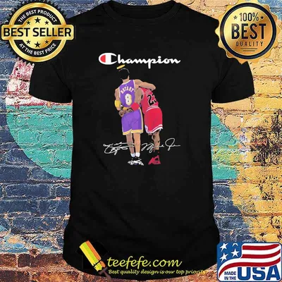 MJ vs Kobe champion signature shirt