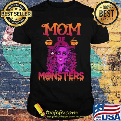 Mom Of Monsters Witch Shirt