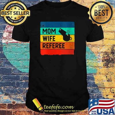 Mom Wife Referee Vintage T-Shirt