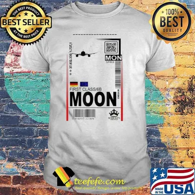 Mon space first class 6B moon QR code Shirt