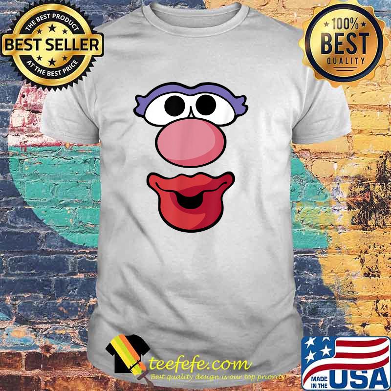 Mr. Potato Head Halloween Mrs. Potato Head Big Face T-Shirt Mr. Potato Head Halloween Mrs. Potato Head Big Face T-Shirt
