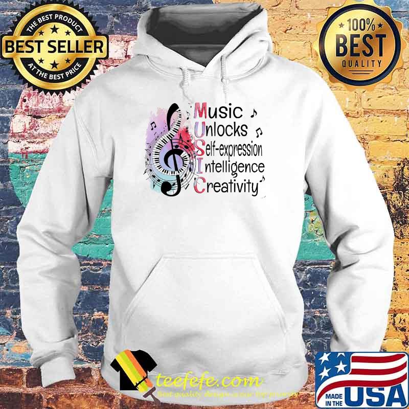 Music unlocks self expression intelligence creativity s Hoodie Music unlocks self expression intelligence creativity s Hoodie