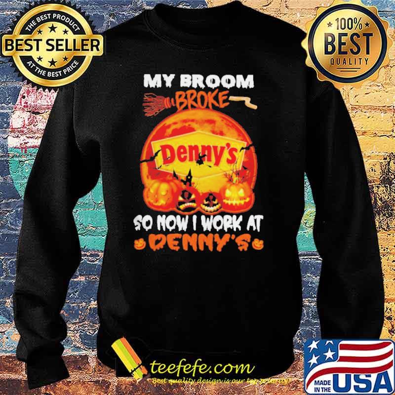 My broom broke so now I work at Denny’s Halloween Blood Moon s Sweater My broom broke so now I work at Denny’s Halloween Blood Moon s Sweater