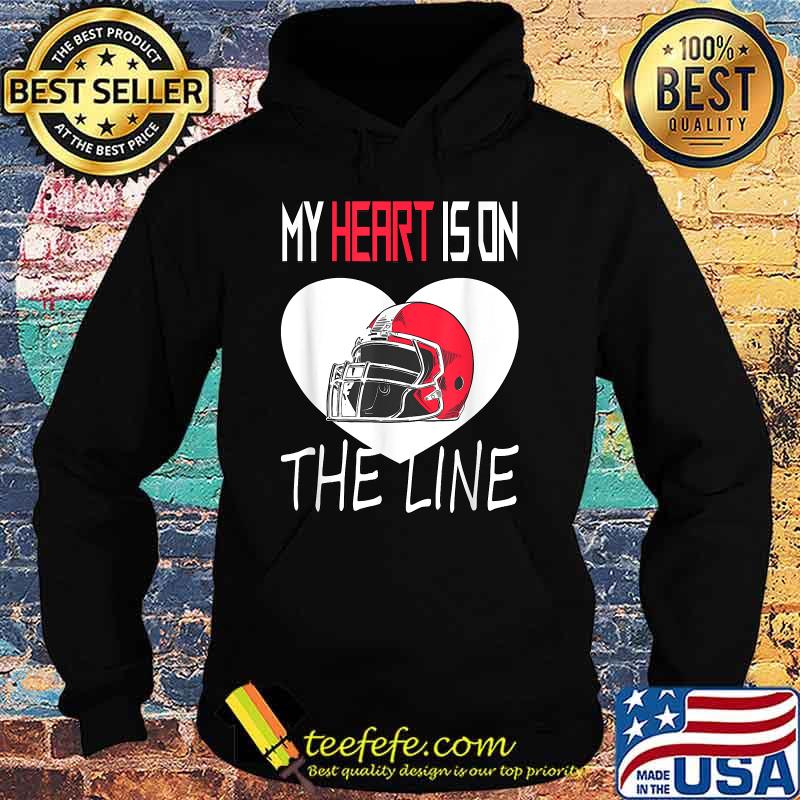 My Heart is on the Line American Football T-Shirt Hoodie My Heart is on the Line American Football T-Shirt Hoodie