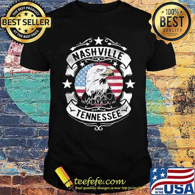 Nashville Tennessee Eagle American Flag Shirt