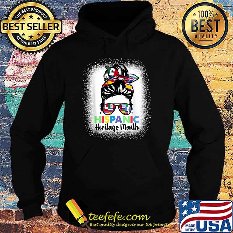 National Hispanic Heritage Month Messy Bun Spanish Speakers T-Shirt Hoodie National Hispanic Heritage Month Messy Bun Spanish Speakers T-Shirt Hoodie