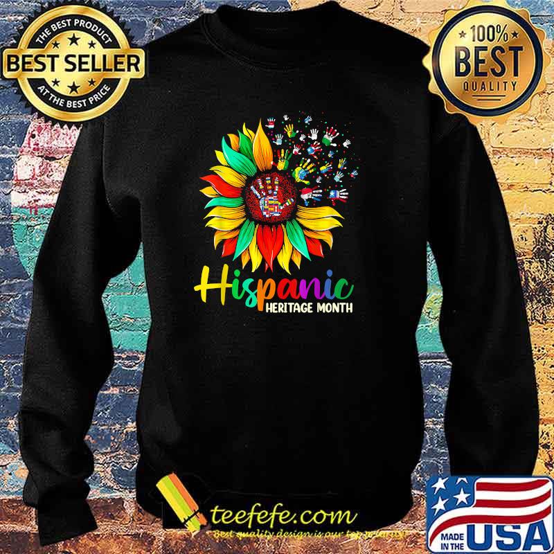 National Hispanic Heritage Month Sunflower All Countries T-Shirt Sweater National Hispanic Heritage Month Sunflower All Countries T-Shirt Sweater