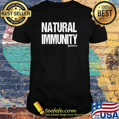 NATURAL IMMUNITY patriotsr Simple Typo T-Shirt