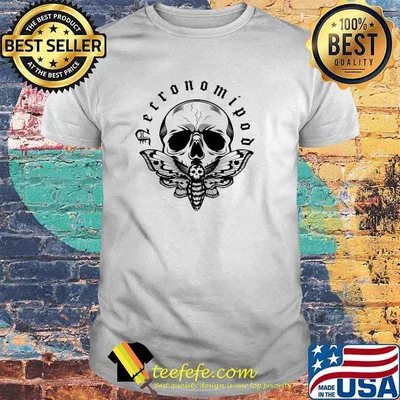 Necronomipod Moth Pullover Skull halloween t-shirt