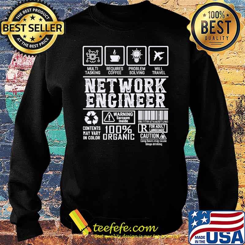 Network engineer warning sarcasm inside 100% organic s Sweater Network engineer warning sarcasm inside 100% organic s Sweater
