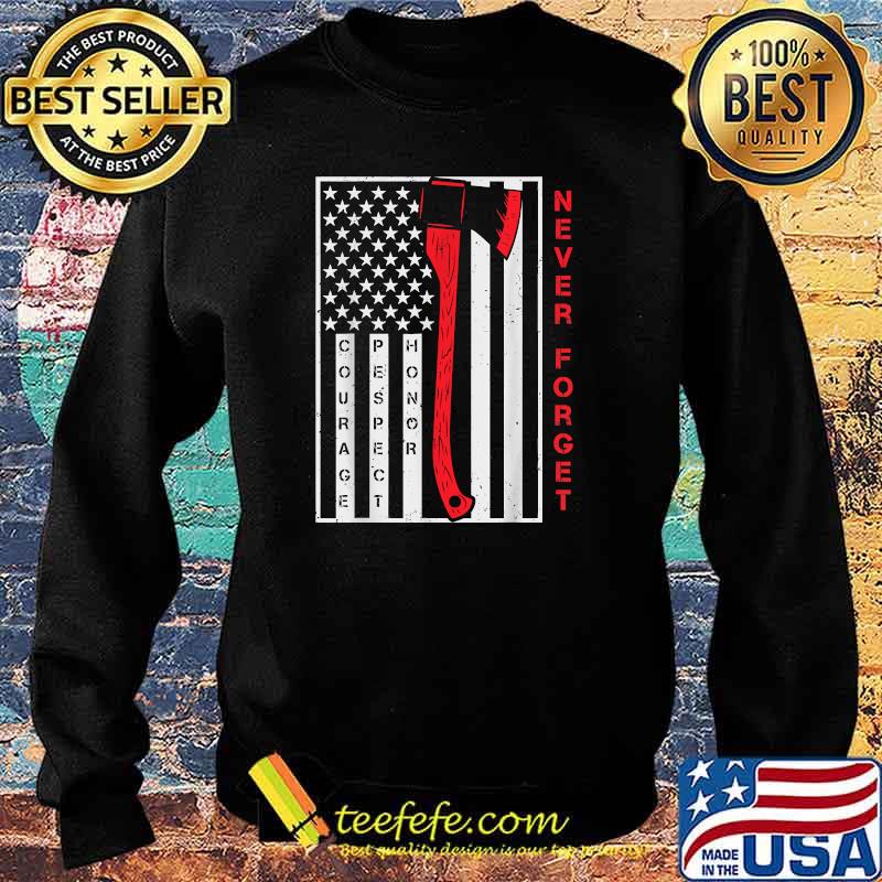 Never Forget 911 20th Anniversary Firefighters T-Shirt Sweater Never Forget 911 20th Anniversary Firefighters T-Shirt Sweater