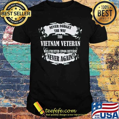 Never Forget The Way The Vietnam Veteran Was Treated Upon Return Never Again Shirt