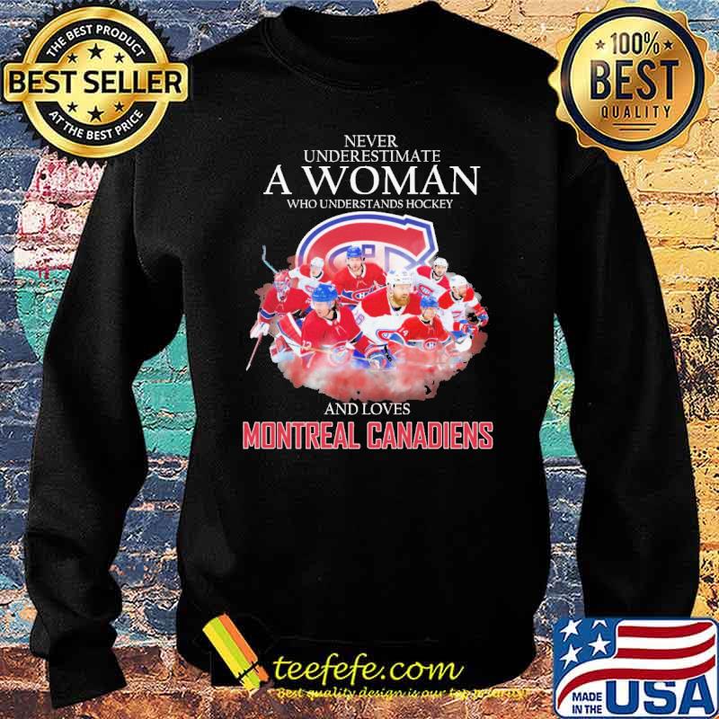 Never underestimate a woman who understands hockey and loves montreal canadiens s Sweater Never underestimate a woman who understands hockey and loves montreal canadiens s Sweater