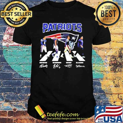 New England Patriots Abbey Road signatures shirt