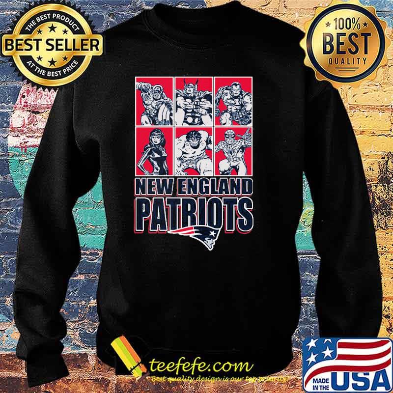 New England Patriots Disney Marvel Avengers Line-Up s Sweater New England Patriots Disney Marvel Avengers Line-Up s Sweater