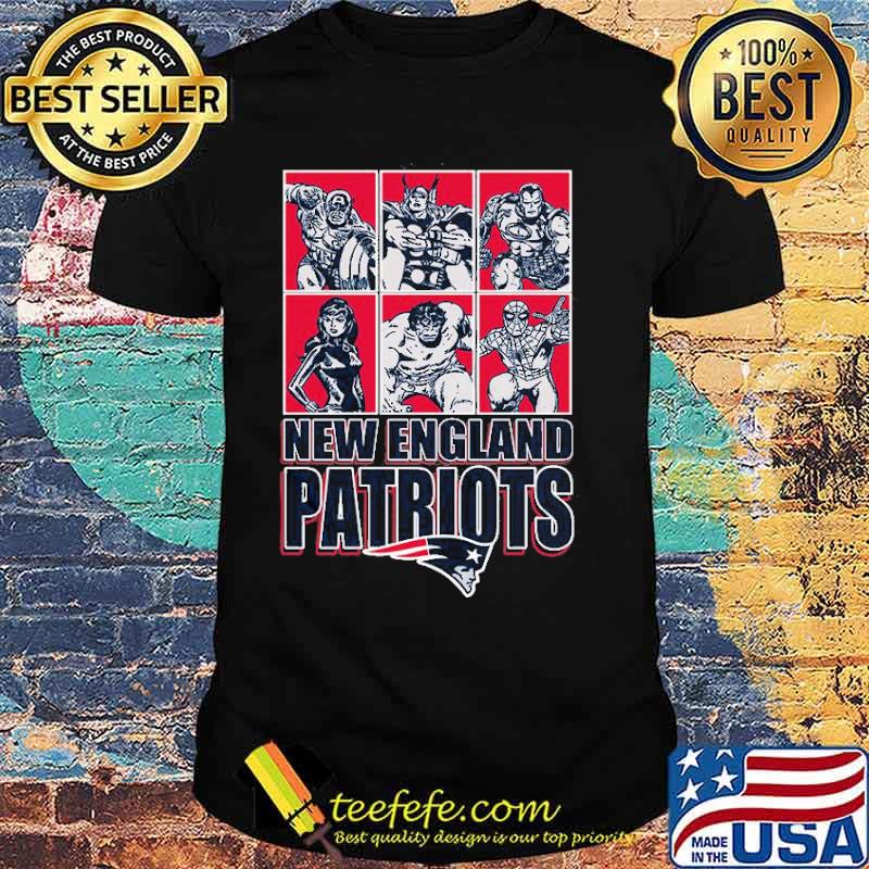 New England Patriots Disney Marvel Avengers Line-Up shirt New England Patriots Disney Marvel Avengers Line-Up shirt