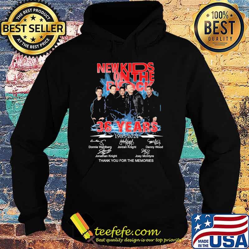 New kids on the block 36 years 1985 2021 thank you for the memories signatures s Hoodie New kids on the block 36 years 1985 2021 thank you for the memories signatures s Hoodie