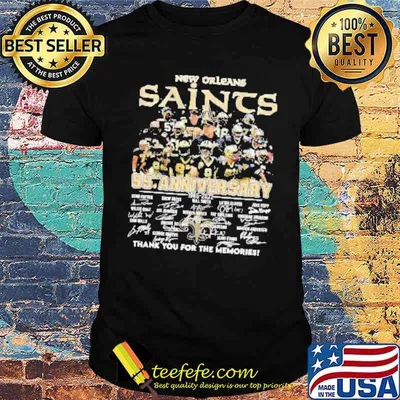 New Orleans Saints 55th anniversary 1996 2022 thank you For The Memories Shirt