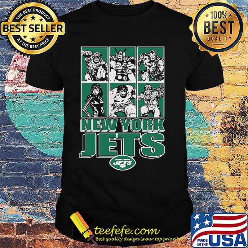 New York Jets Disney Marvel Avengers Line-Up shirt New York Jets Disney Marvel Avengers Line-Up shirt