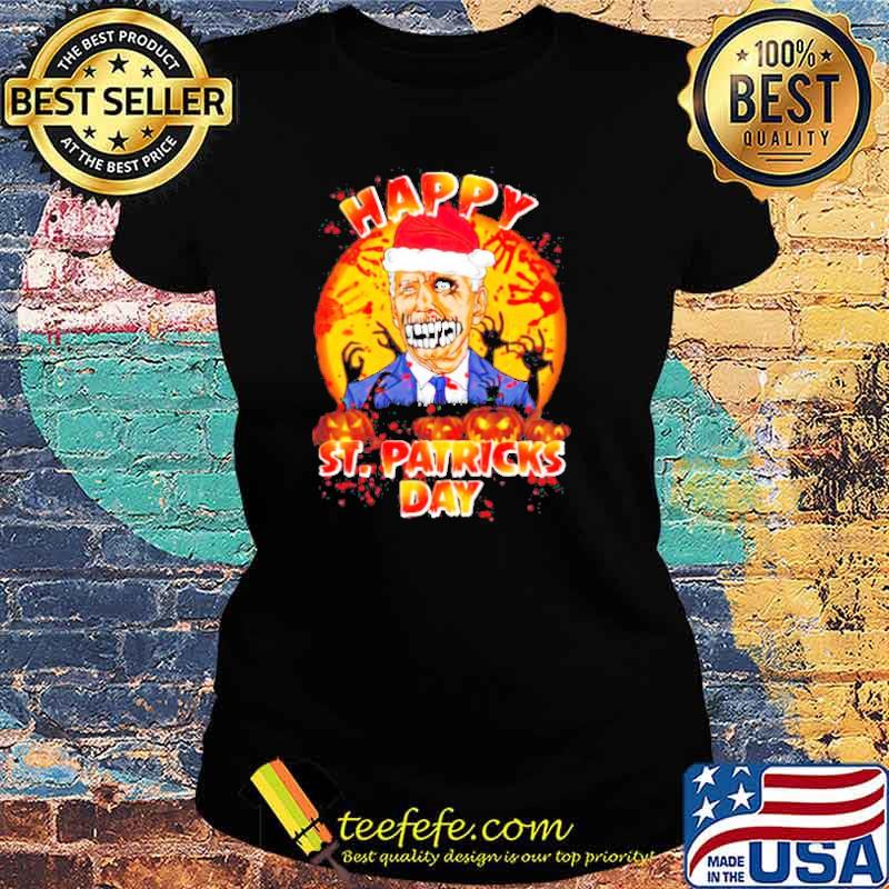Nice halloween Biden zombie happy St.Patricks day s Ladies tee Nice halloween Biden zombie happy St.Patricks day s Ladies tee