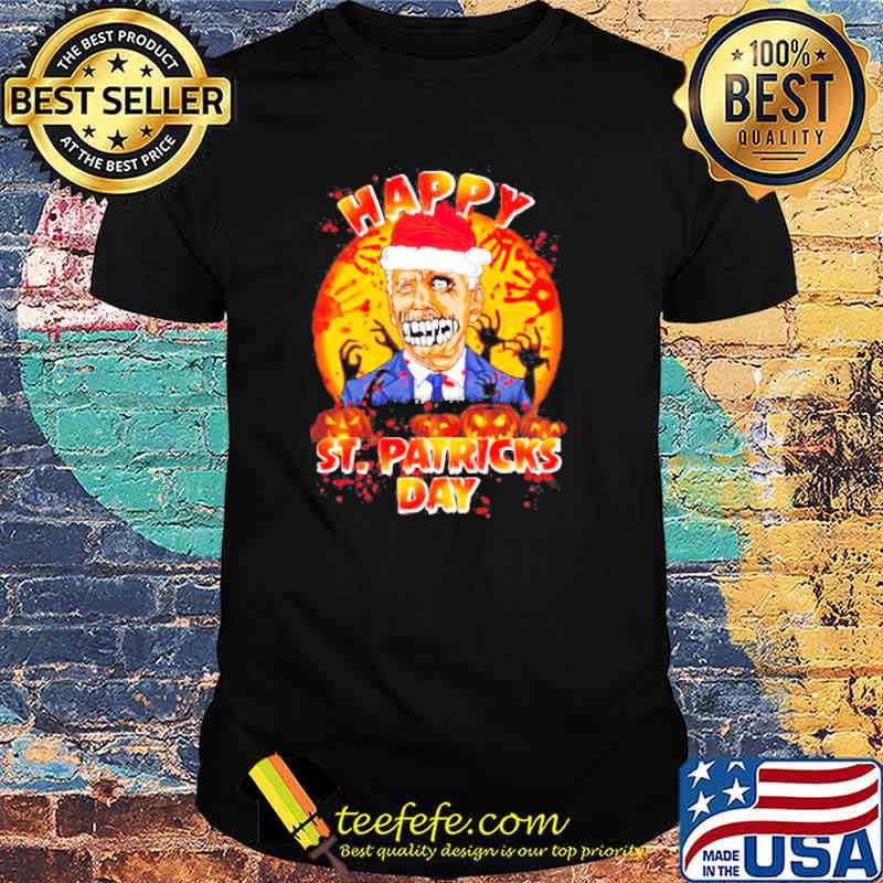Nice halloween Biden zombie happy St.Patricks day shirt