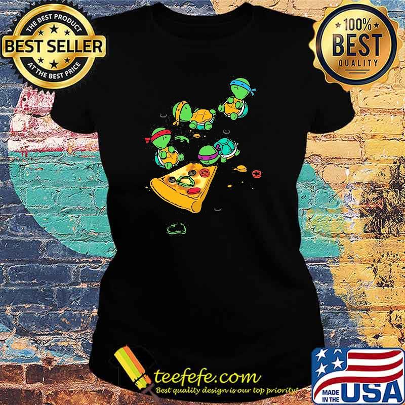 Nice ninja Turtles Pizza Shirt Ladies tee Nice ninja Turtles Pizza Shirt Ladies tee