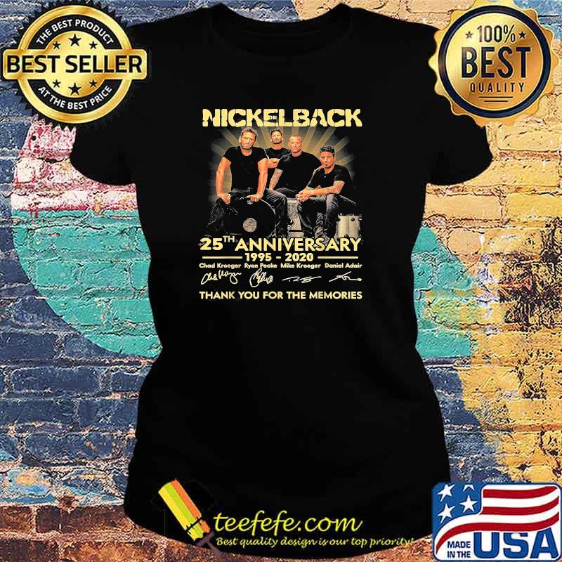 Nickelback Metal Rock Band Thank you for the memories Anniversary T-Shirt Ladies tee Nickelback Metal Rock Band Thank you for the memories Anniversary T-Shirt Ladies tee