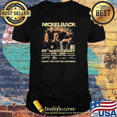 Nickelback Metal Rock Band Thank you for the memories Anniversary T-Shirt