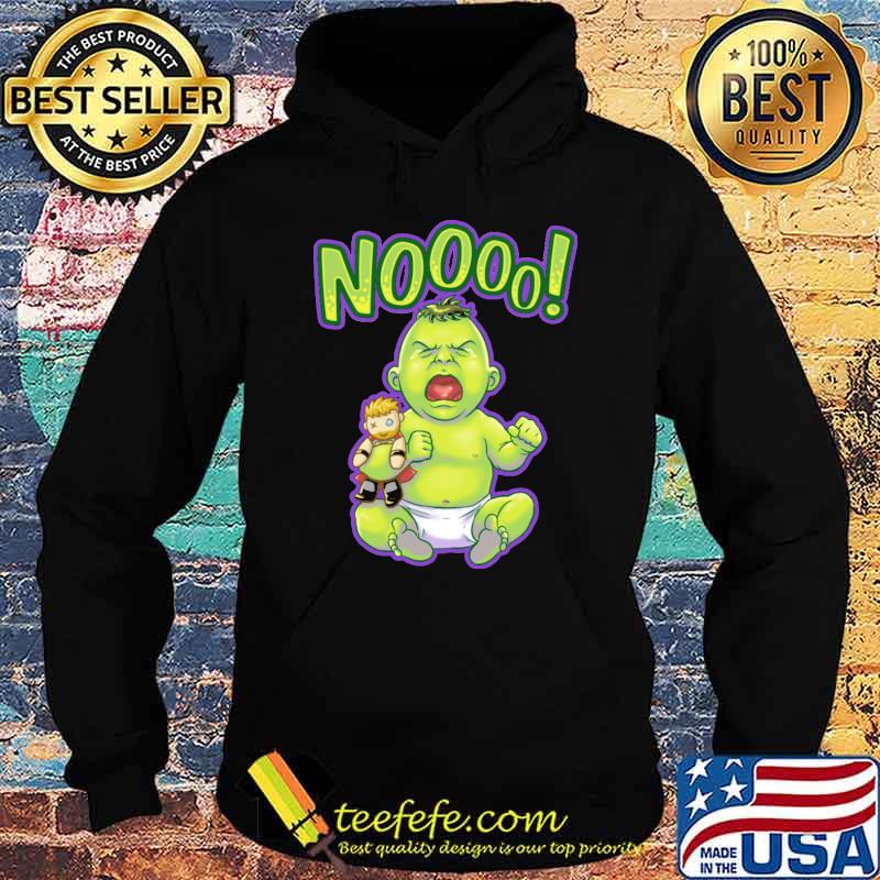 Noooo Green Crybaby Hulk s Hoodie Noooo Green Crybaby Hulk s Hoodie