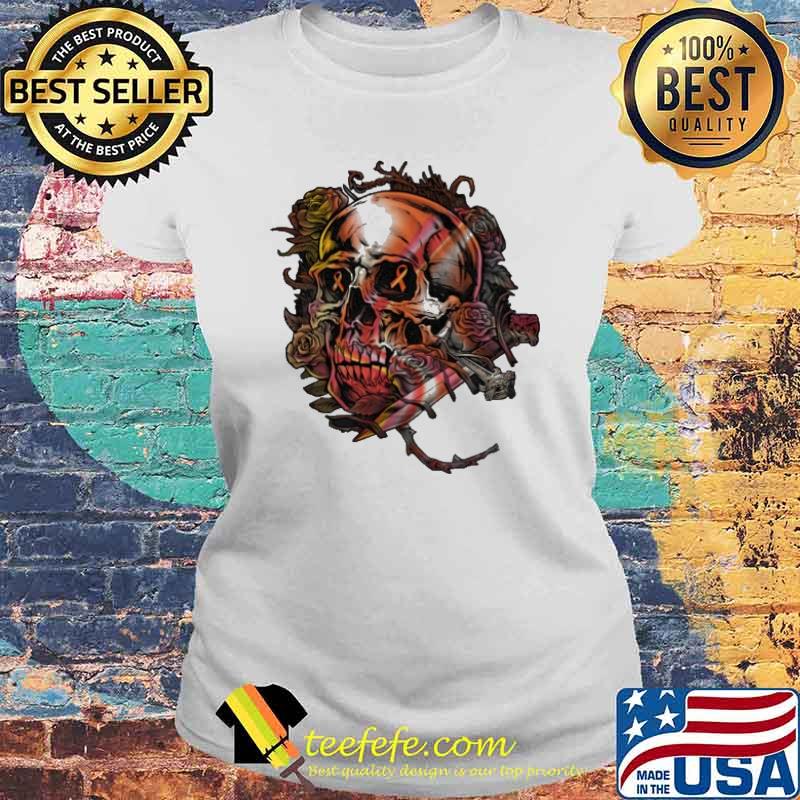 Not Dead Yet Multiple Sclerosis Awareness Skull Shirt Laides tee Not Dead Yet Multiple Sclerosis Awareness Skull Shirt Laides tee
