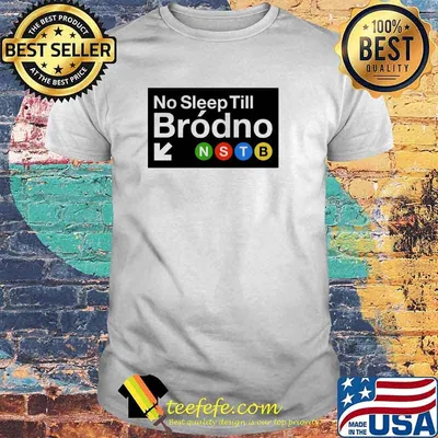 NSTB Sleep Till Brodno Biała Koszulka Damska Shirt