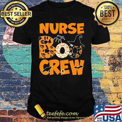 Nurse boo crew halloween shirt