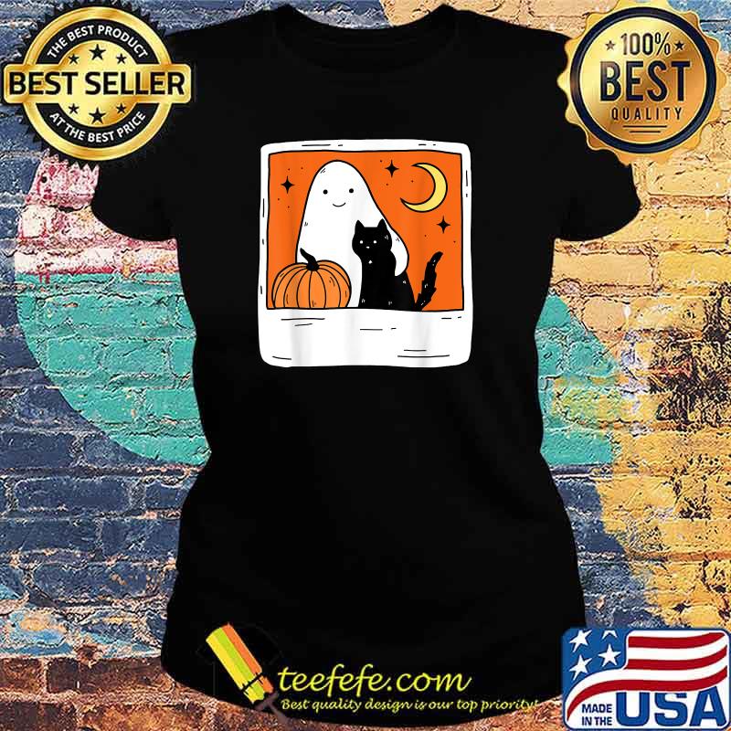 October Forever With Pumpkin And Black Cat T-Shirt Ladies tee October Forever With Pumpkin And Black Cat T-Shirt Ladies tee