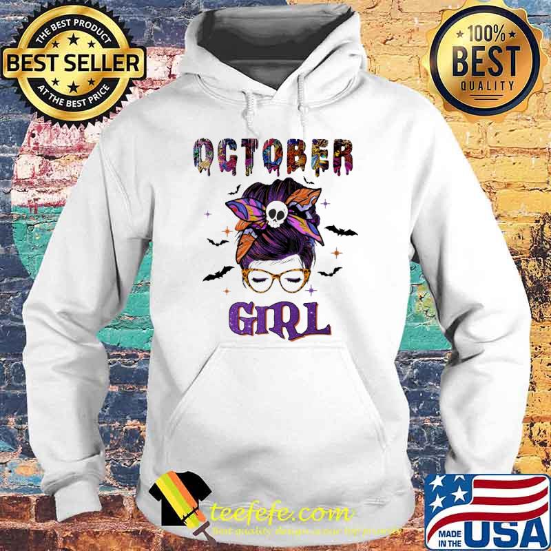 October girl messy buns hair halloween s Hoodie October girl messy buns hair halloween s Hoodie