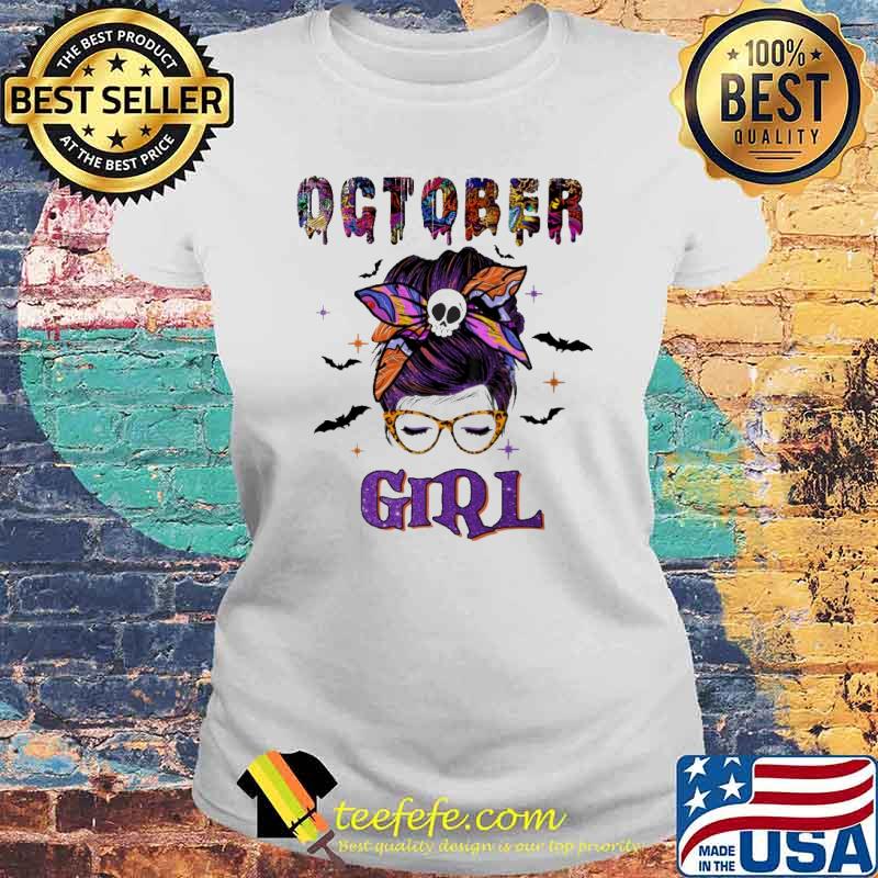 October girl messy buns hair halloween s Laides tee October girl messy buns hair halloween s Laides tee