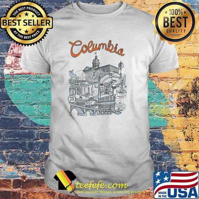 Official columbia South Carolina Collage Art T-Shirt