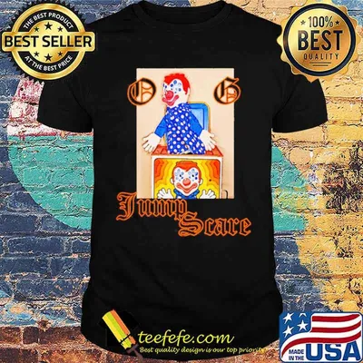 Og Jump Scare Scary Toy Clown Halloween shirt