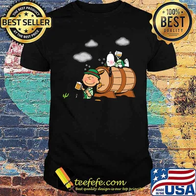 Oktoberfest Nuts beer Snoopy and charlie drinking Shirt