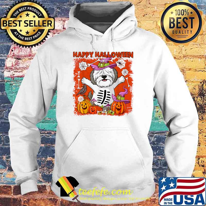 Old English Sheepdog Happy Halloween T-Shirt Hoodie Old English Sheepdog Happy Halloween T-Shirt Hoodie