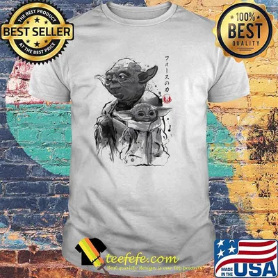 Old yoda and young yoda star wars shirt