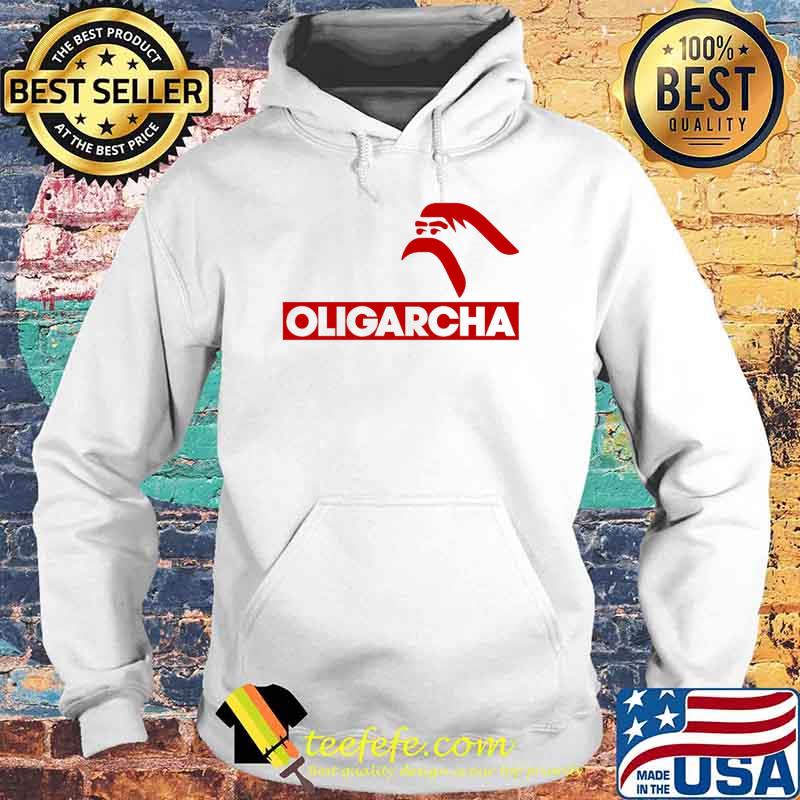Oligarcha Biała Koszulka Męska Shirt Hoodie Oligarcha Biała Koszulka Męska Shirt Hoodie