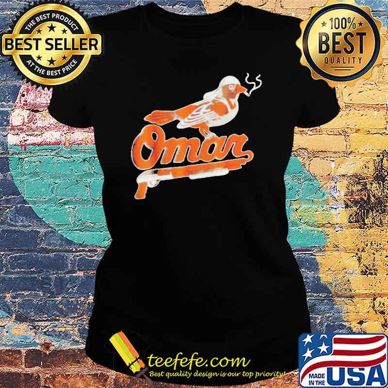 Omar Orioles bird smoking s Ladies tee Omar Orioles bird smoking s Ladies tee