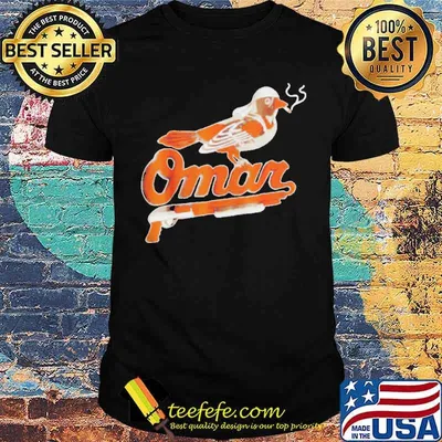 Omar Orioles bird smoking shirt