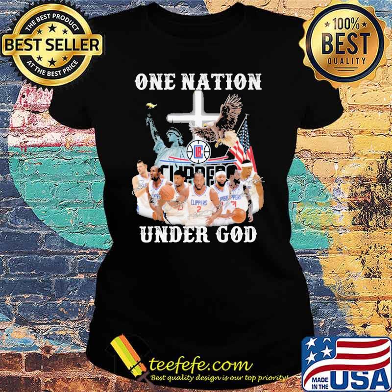 One nation under god clippers s Ladies tee One nation under god clippers s Ladies tee