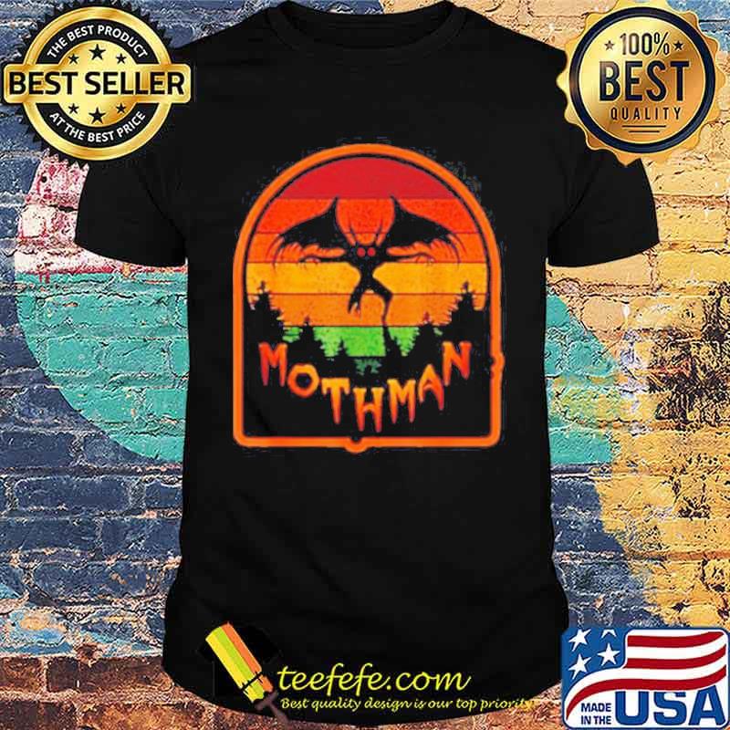 Orange Mothman Folklore Cryptid Vintage shirt