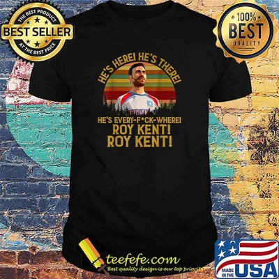 Original he's Here! He's There! Roy Kent Picture Vintage T-Shirt