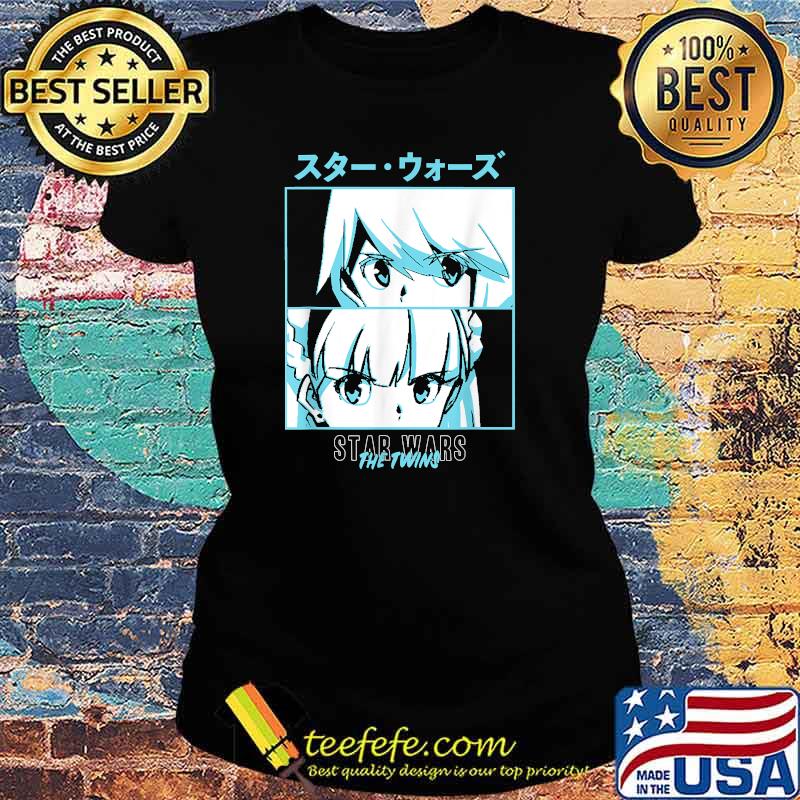 Original star Wars Visions Twins Stacked Panels T-Shirt Ladies tee Original star Wars Visions Twins Stacked Panels T-Shirt Ladies tee