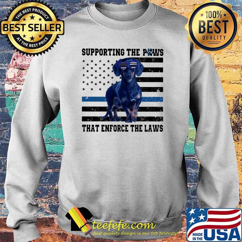 Original supporting the paws that enforce the laws dachshund american flag s Sweater Original supporting the paws that enforce the laws dachshund american flag s Sweater