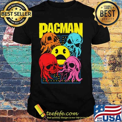 Pacman Ghosts black shirt