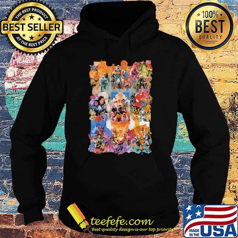 Painted Collages Marvel Shirt Hoodie Painted Collages Marvel Shirt Hoodie